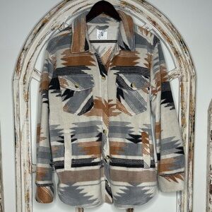 Altar’d State Aztec Patterned Shacket